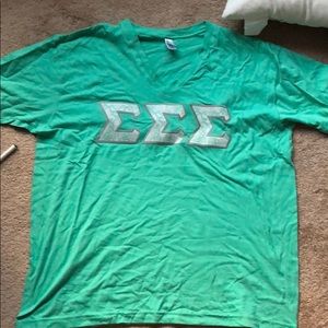 Tri Sigma Stitch letters